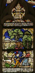 Scene from the Life of St. Roche: He is Supported by an Angel and a Dog While Living in the Forest