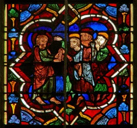 Scene depicting Judas receives the silver