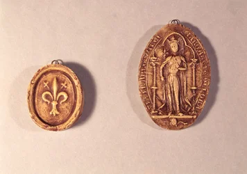 Seals of Marguerite de Provence, 1284