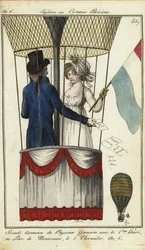 Second balloon ascent of Dr. Andre-Jacques Garnerin, 8 July 1798