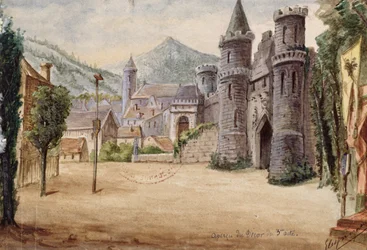 Set design for Act III of the opera William Tell by Gioacchino Rossini, performed on 3rd August 1829 at the Paris Opera