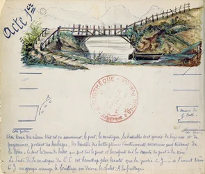 Set design for Act I of the opera William Tell by Gioacchino Rossini, performed on 3rd August 1829 at the Paris Opera
