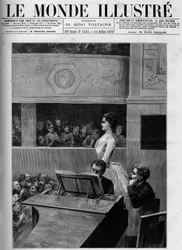 Singing competition at the Conservatoire de musique de Paris.