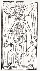 Skeleton with Signs of the Zodiac