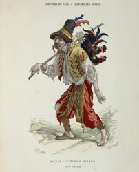 Soldier adventurer pillard (vagabond) in the 16th century - in 