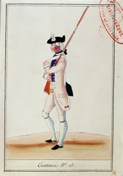 Soldier of the Grenadier Gatinois Regiment, c.1780