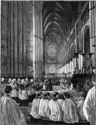 Solemn Execution at the Cathedrale de Reims of the Mass of Gounod Known as the Mass of Joan of Arc on 24 July 1887