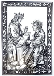 Solomon and Marcoul, Illustration from Science and Literature in the Middle Ages and Renaissance