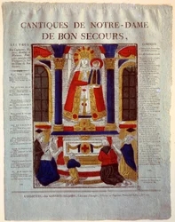 Song of Our Lady of Good Help. Engraving of the 19th century. Paris, Museum of Popular Arts and Traditions