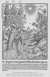 Spanish Philosopher and Franciscan Tertiary Ramon Llull in Contemplation, Directing All the Faculties of His Soul to God