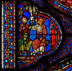 St Anthony a bird feeds him and St Paul Anchorite