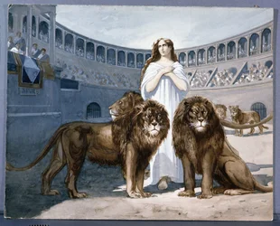 St. Blandina in the Arena with Lions