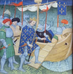 St. Louis embarking for the Crusades