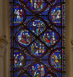 Stained glass of the Cathedral of Chartres (detail)