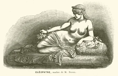 Statue of Cleopatra VII, last ruler of Ptolemaic Egypt, by Daniel