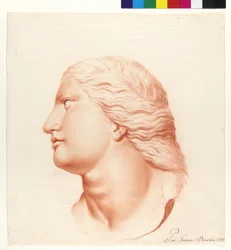 Study based on statue (daughter of Niobe)