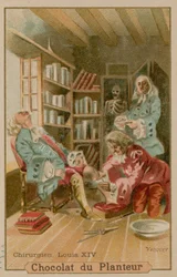Surgeon attending to Louis XIV, King of France