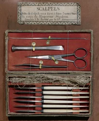 Surgical instruments used for the dissection of Emperor Napoleon I
