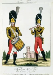 Swiss Guard, Tambour and Fife Players, c.1790