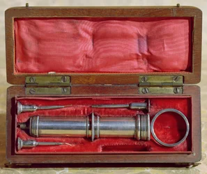 Syringe invented by Charles-Gabriel Pravaz (1791-1853) in 1853