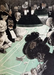Table of games at the casino of Monte Carlo