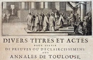 Taking Possession of the City and the Count of Toulouse by the Emissaries of King Philip III in 1271 - in 