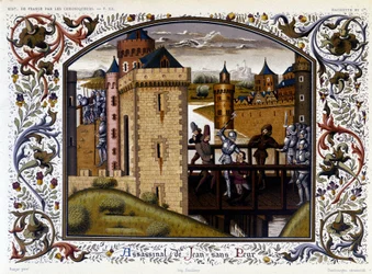 Tanguy du Châtel assassinates John the Fearless at the bridge of Montereau