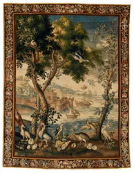 Tapestry of One of the Ports de Mer, Made in Beauvais, c.1725