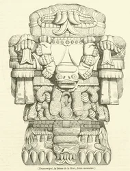 Teoyaomiqui, the Goddess of Death, Mexican idol