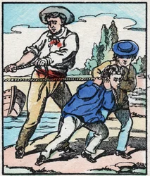 The Boatmaster. Engraving in 