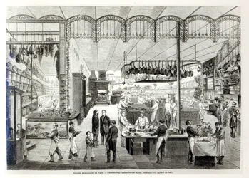 The Cafe Riche new kitchens, 1866