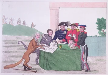 The Capitulation, caricature of Charles Maurice de Talleyrand-Perigord