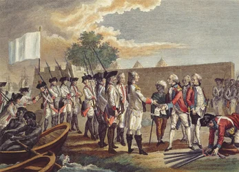 The Capture of Senegal, engraved by Nicholas Ponce, 1799