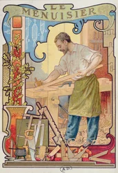 The Carpenter, illustration from a book on the crafts