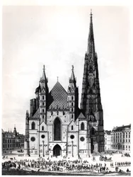 The Cathedral of Saint Stephen in Vienna, 1821