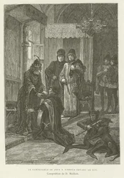 The Constable Threw Himself on His Knees Before the King