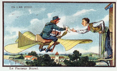 The Country Postman in the year 2000, c. 1913