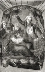 The First Balloon Ascent in England, 15th September 1784, from 