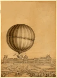The First Manned Gas Balloon Flight, 1st December 1783
