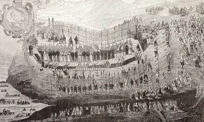 The Great Martyrdom of Nagasaki, 1622, from 
