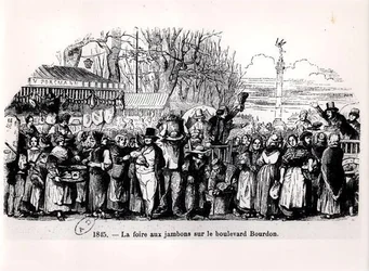 The Ham Fair on Boulevard Bourdon, Paris
