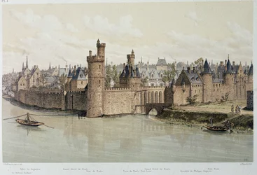 The Hotel and the Tower of Nesles in 1380 - in 