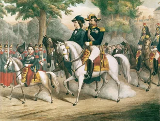 The Imperial Family on Horseback