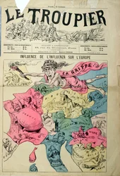 The Influence of Influenza on Europe, from Le Troupier, 1890