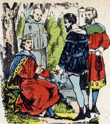 The King of France Louis IX Dit Saint-Louis (1214-1270) Renders Justice Under an Oak in Vincennes - King of France Saint Louis (1214-1270) Renders Justice Under an Oak in Vincennes