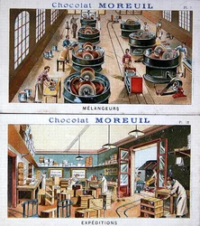 The Manufacture and Distribution of chocolate, image advertising chocolate Moreuil