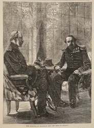 The Meeting of Napoleon and the King of Prussia, September 1870, illustration from Cassells History of the War between France and Germany, 1870-1871