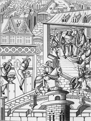 The Mint, after a Woodcut in De lInstitution de la Chose Politique, a Translation of the Latin Work of Francis Patricius, Published 1520
