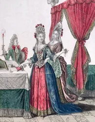 The Night, Lady going to bed, 2nd half of 17th century