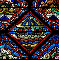 The Noah Window: The Dove is Released from the Ark